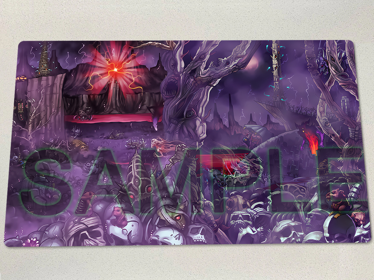 Board Game Zombicide - YuGiOh Zombie World Playmat TCG CCG