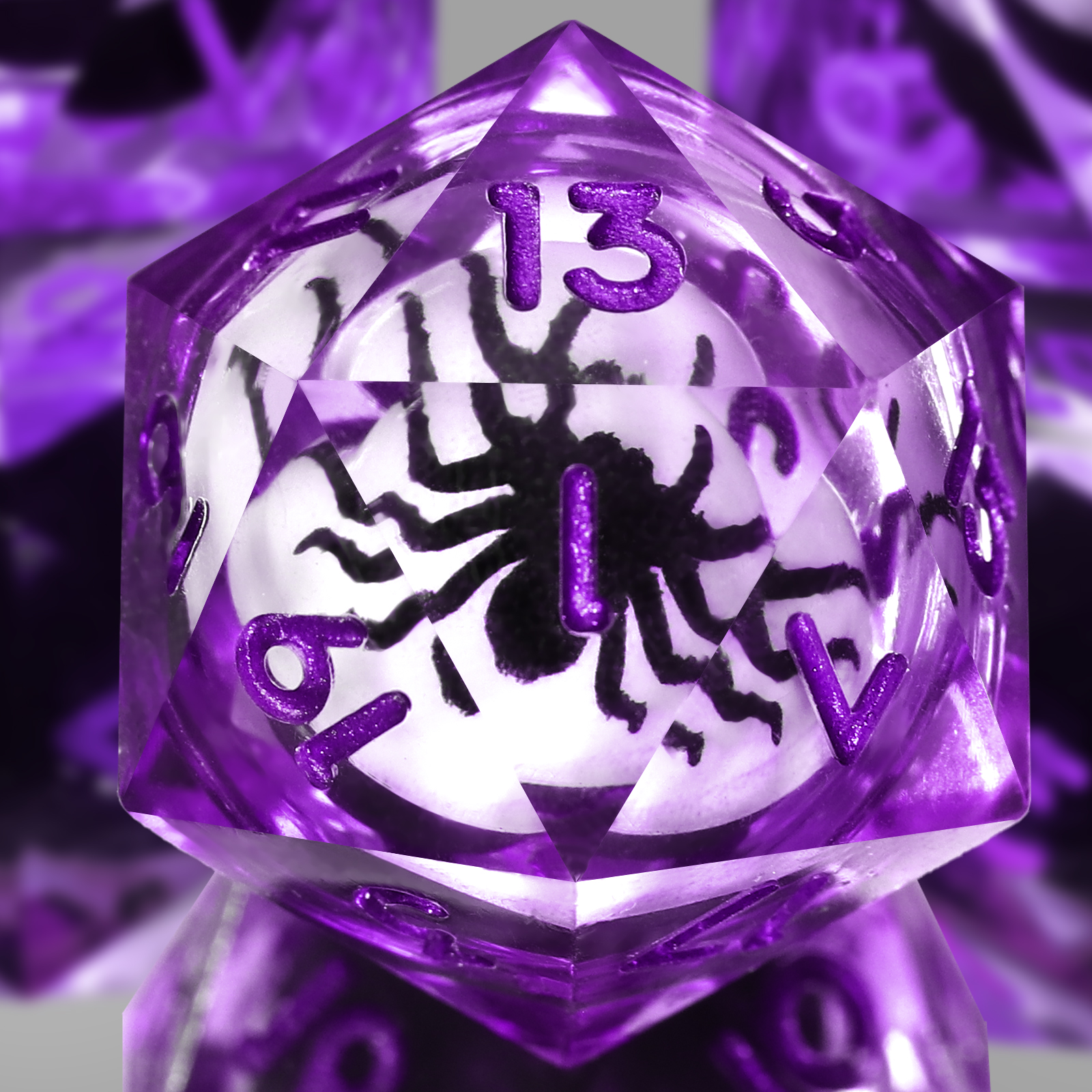 Board Game Dungeons And Dragons - Resin DND Dice Set Spider Dice