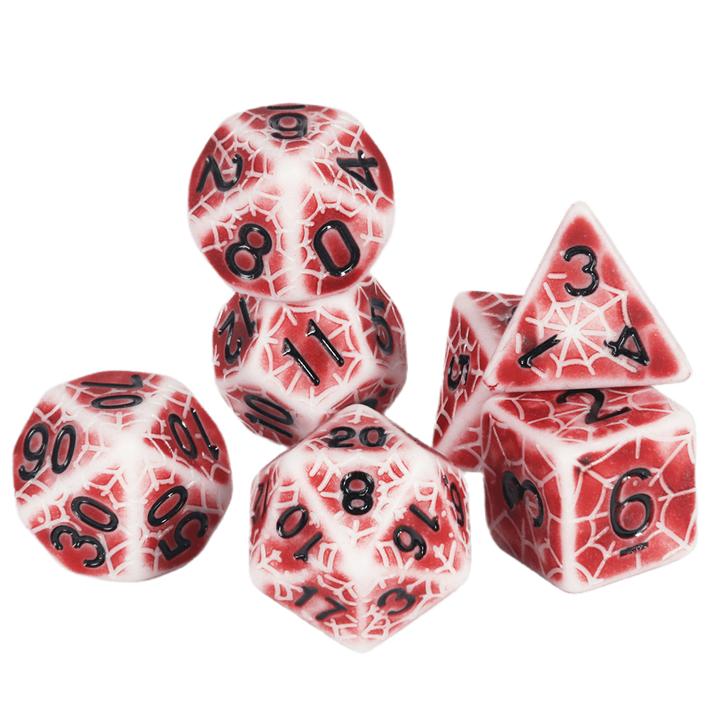Board Game Web - Retro Polyhedral Dice DND Game Dice