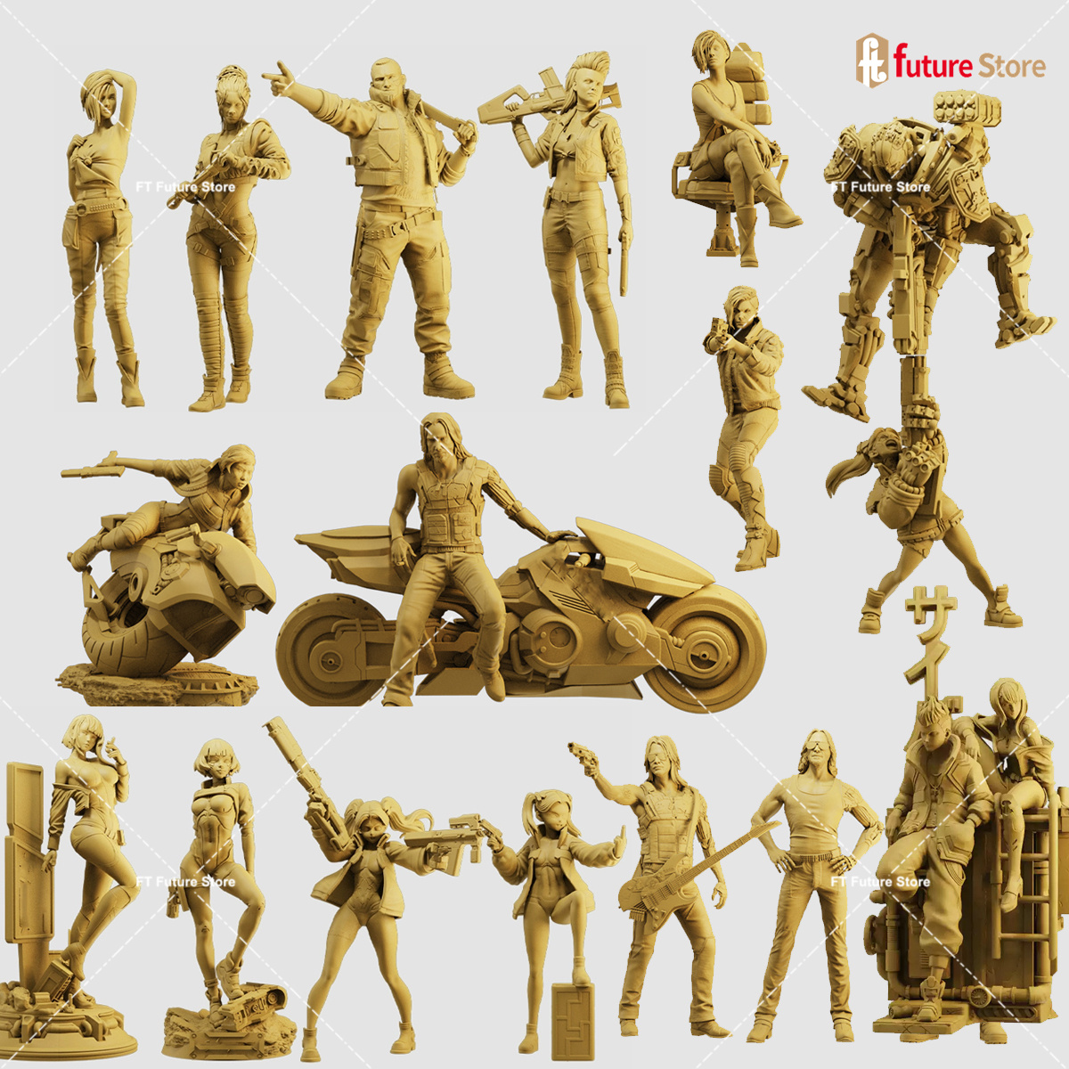 Board Game Zombicide - 3D Print Miniatures 1/64 1/43 1/35