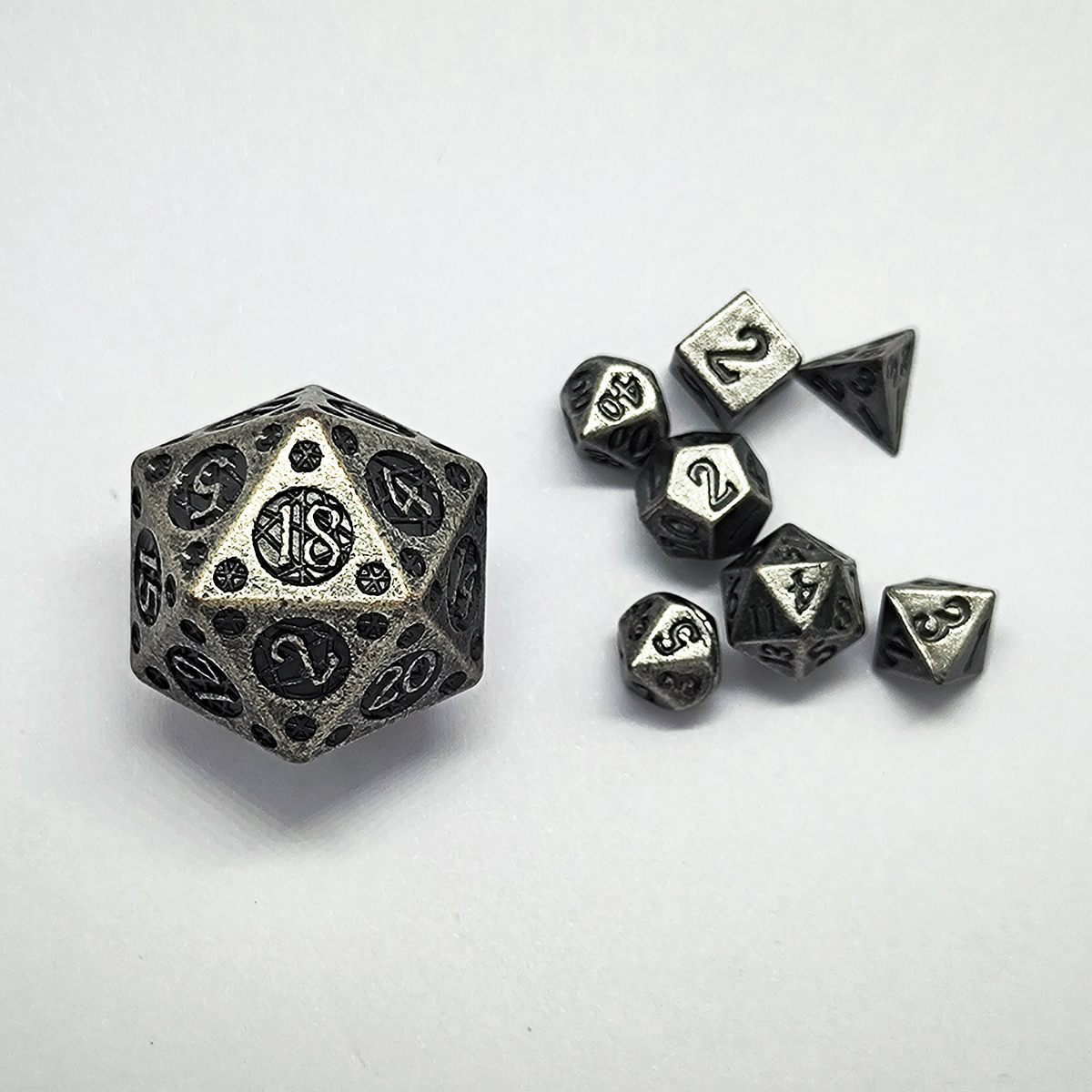 Mini 7-piece set solid metal 5 - огляд і ціна Board Game Dungeons And Dragons