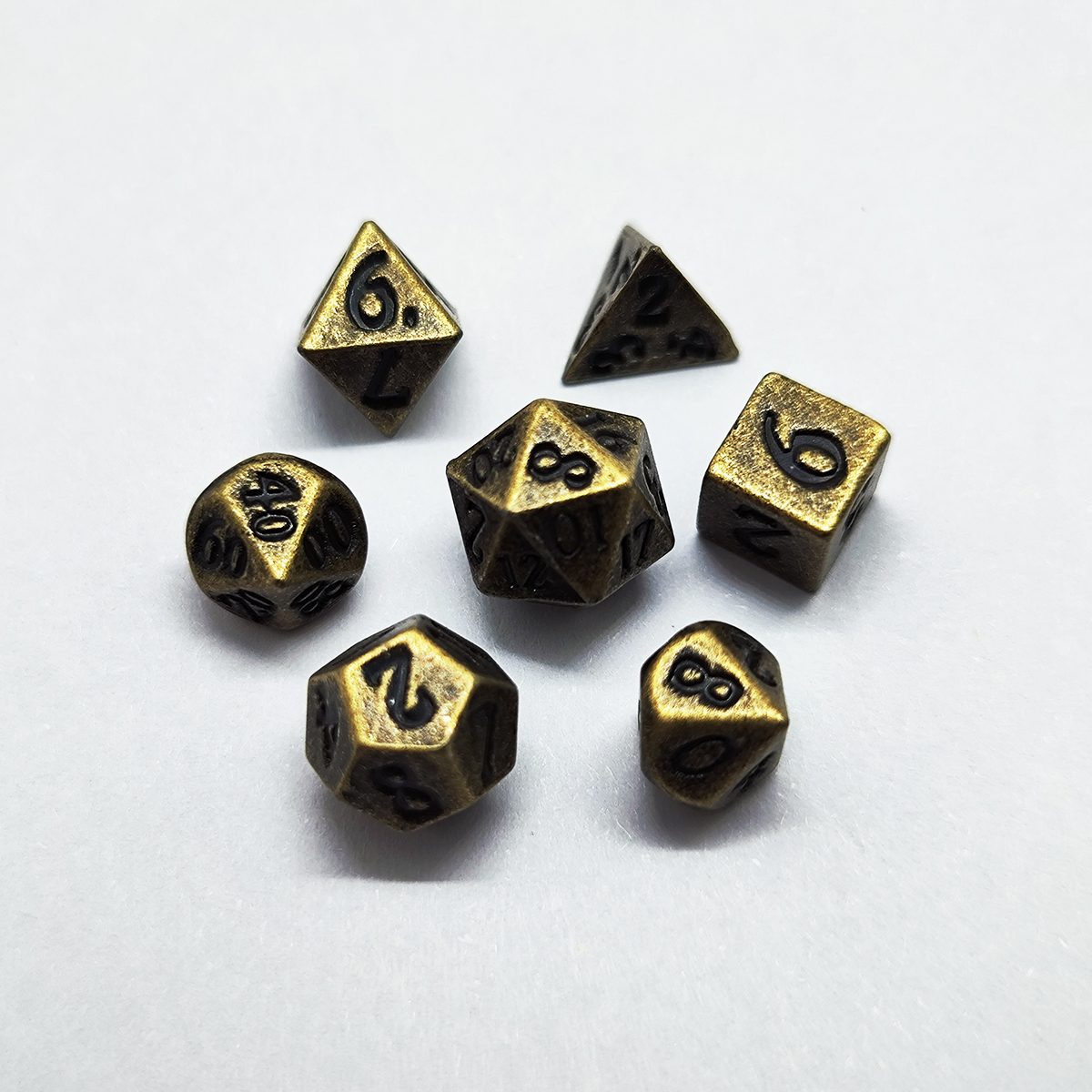 Mini 7-piece set solid metal 5 - огляд і ціна Board Game Dungeons And Dragons