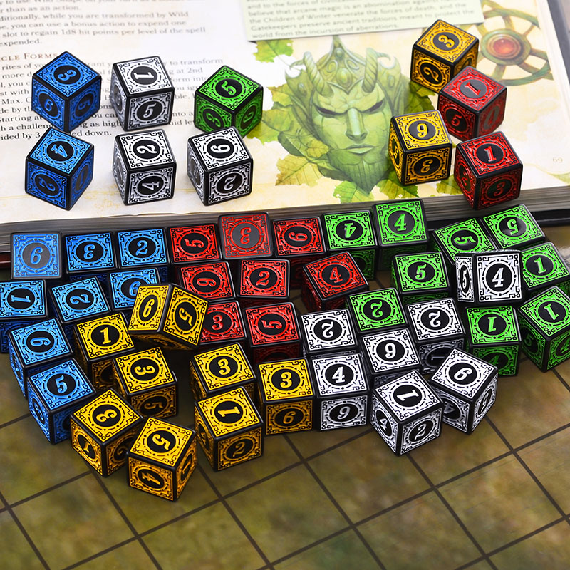 10PCS/Set Acrylic Dice Set D6  - огляд і ціна Board Game Dungeons And Dragons