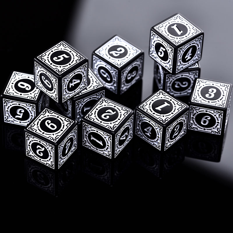10PCS/Set Acrylic Dice Set D6  - огляд і ціна Board Game Dungeons And Dragons