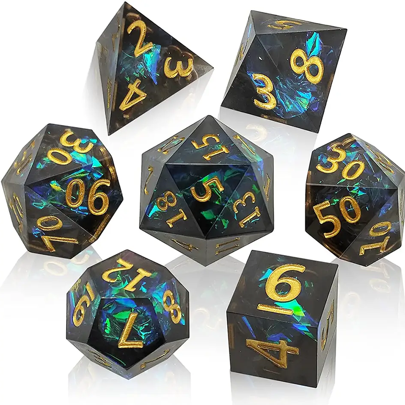 7PCS resin sharp polyhedral di - огляд і ціна Dice Set Polyhedral