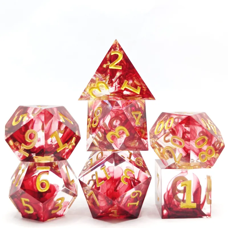 7PCS resin sharp polyhedral di - огляд і ціна Dice Set Polyhedral