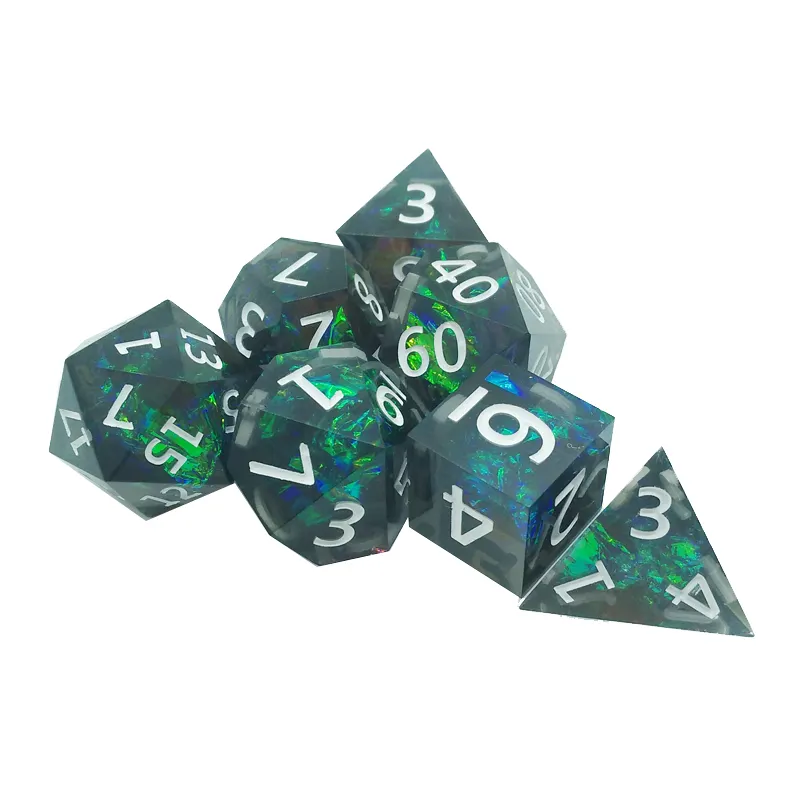 7PCS resin sharp polyhedral di - огляд і ціна Dice Set Polyhedral