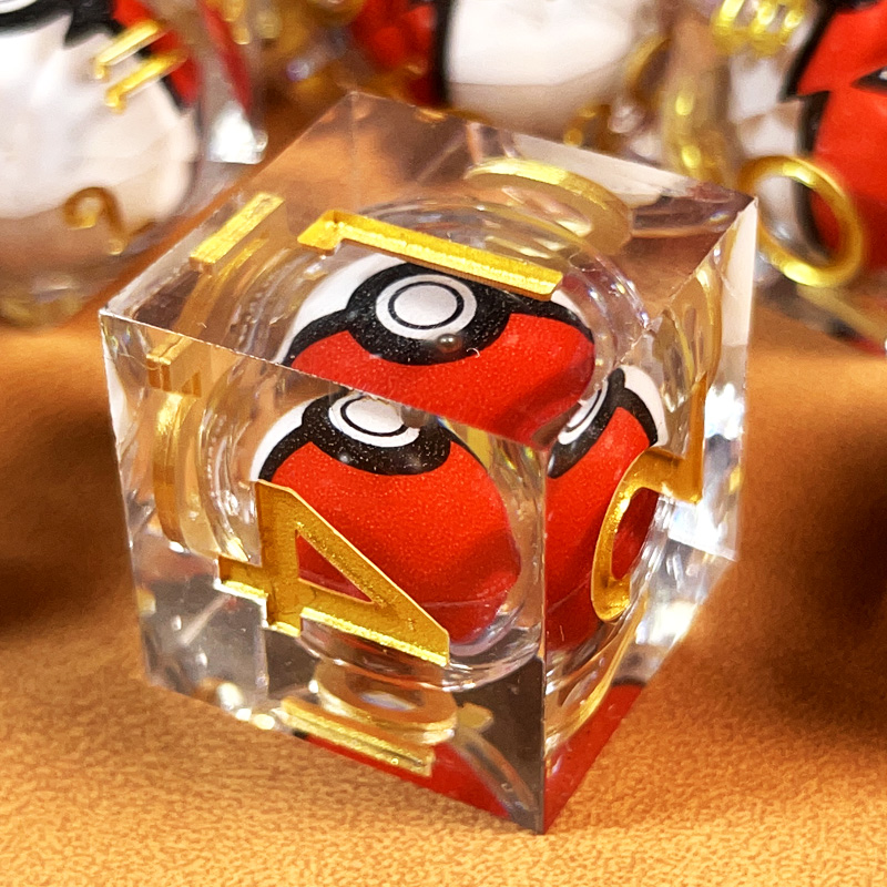 Resin Dice Set with Spinning D - огляд і ціна Board Game Dungeons And Dragons