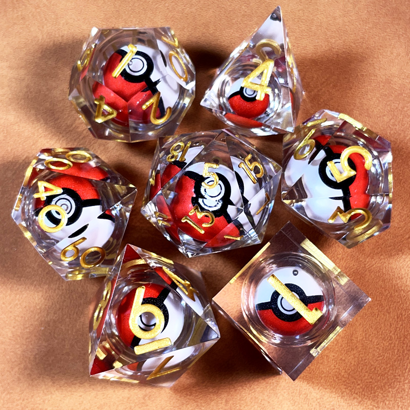 Resin Dice Set with Spinning D - огляд і ціна Board Game Dungeons And Dragons