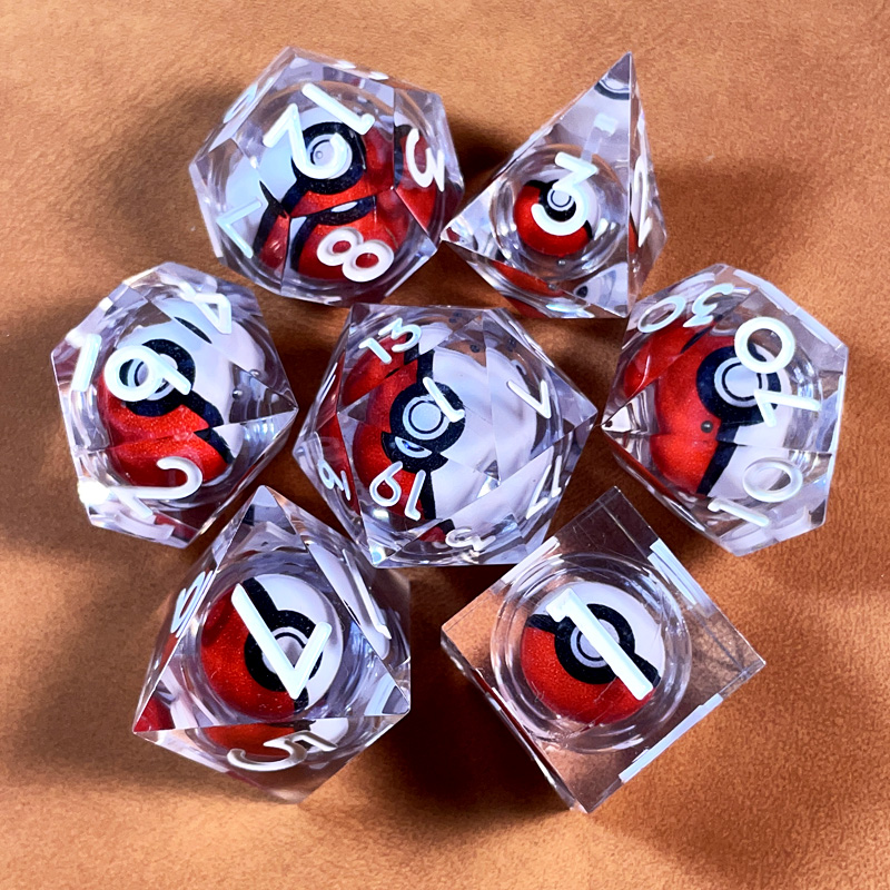 Resin Dice Set with Spinning D - огляд і ціна Board Game Dungeons And Dragons