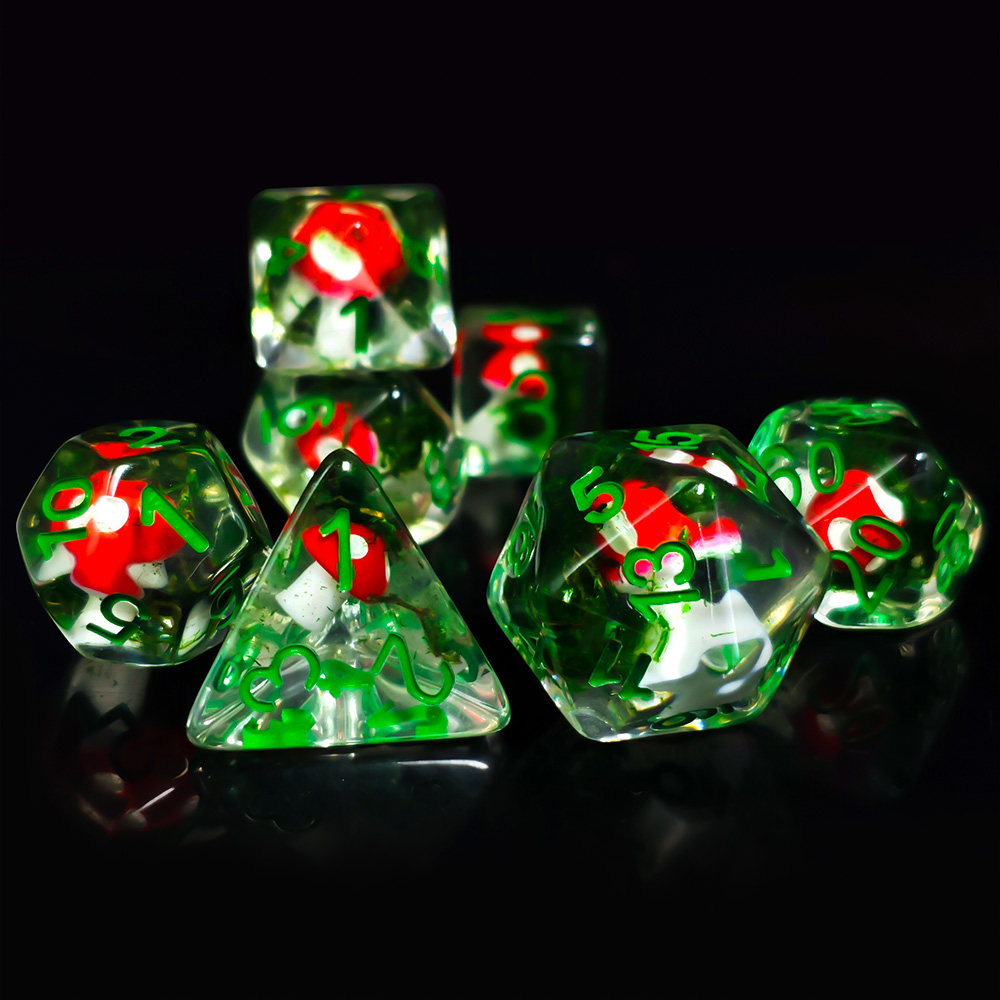7Pcs/Set DND Dice Transparent  - огляд і ціна Dice Set Polyhedral