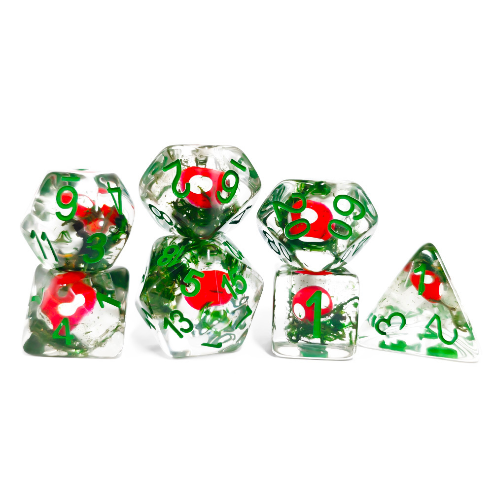 7Pcs/Set DND Dice Transparent  - огляд і ціна Dice Set Polyhedral