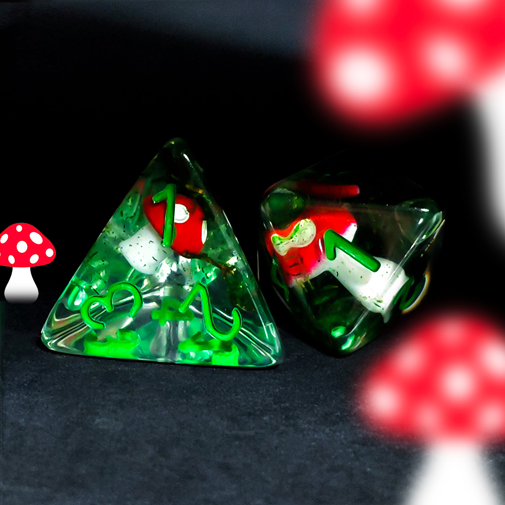 7Pcs/Set DND Dice Transparent  - огляд і ціна Dice Set Polyhedral