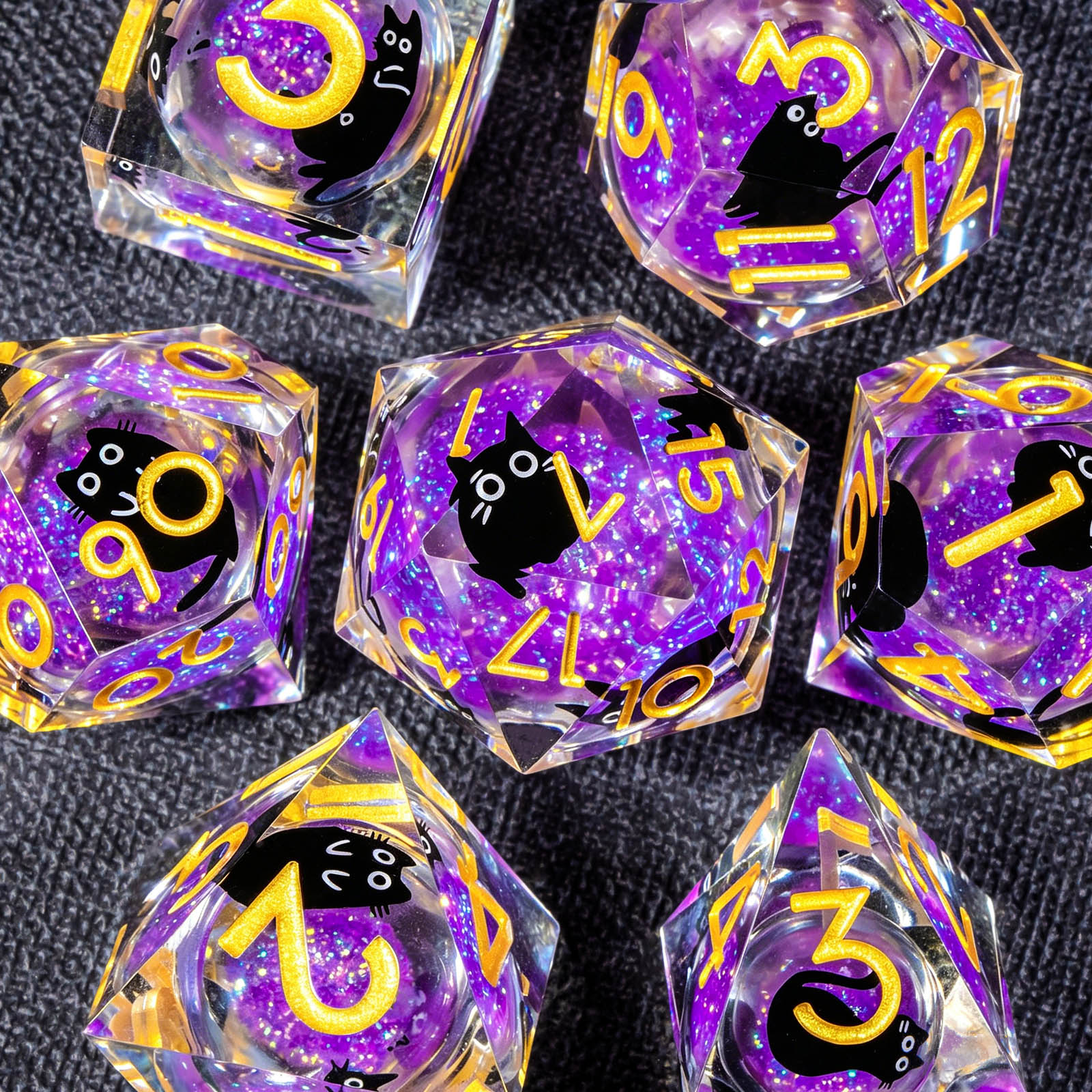 Cat Liquid Core DND Dice Set,  - огляд і ціна Board Game Dungeons And Dragons