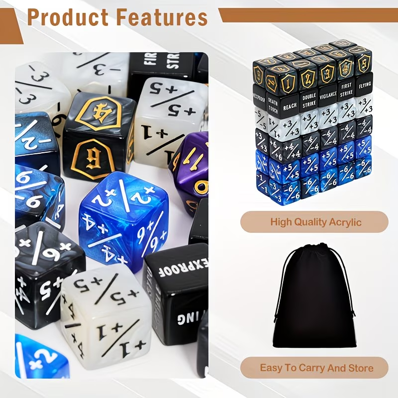 63PCSCounting D6 Dice Set, sui - огляд і ціна Board Game Dungeons And Dragons
