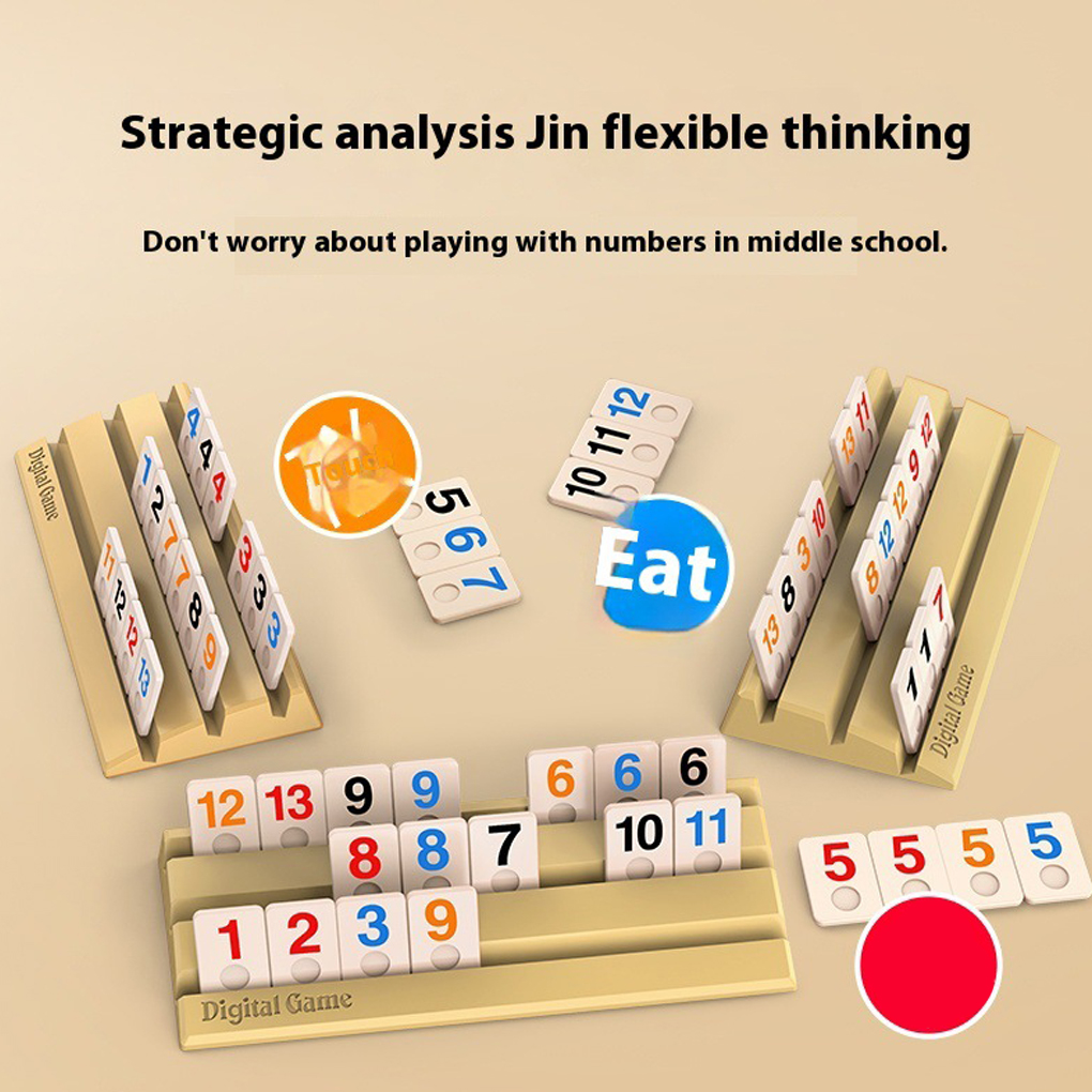 Digital Game Set Rummy Wooden  - огляд і ціна Board Game Digital