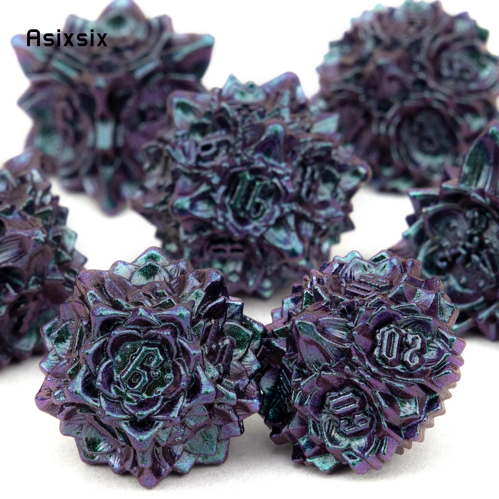 7 Pcs Purple Green Lotus Flowe - огляд і ціна Board Game Digital