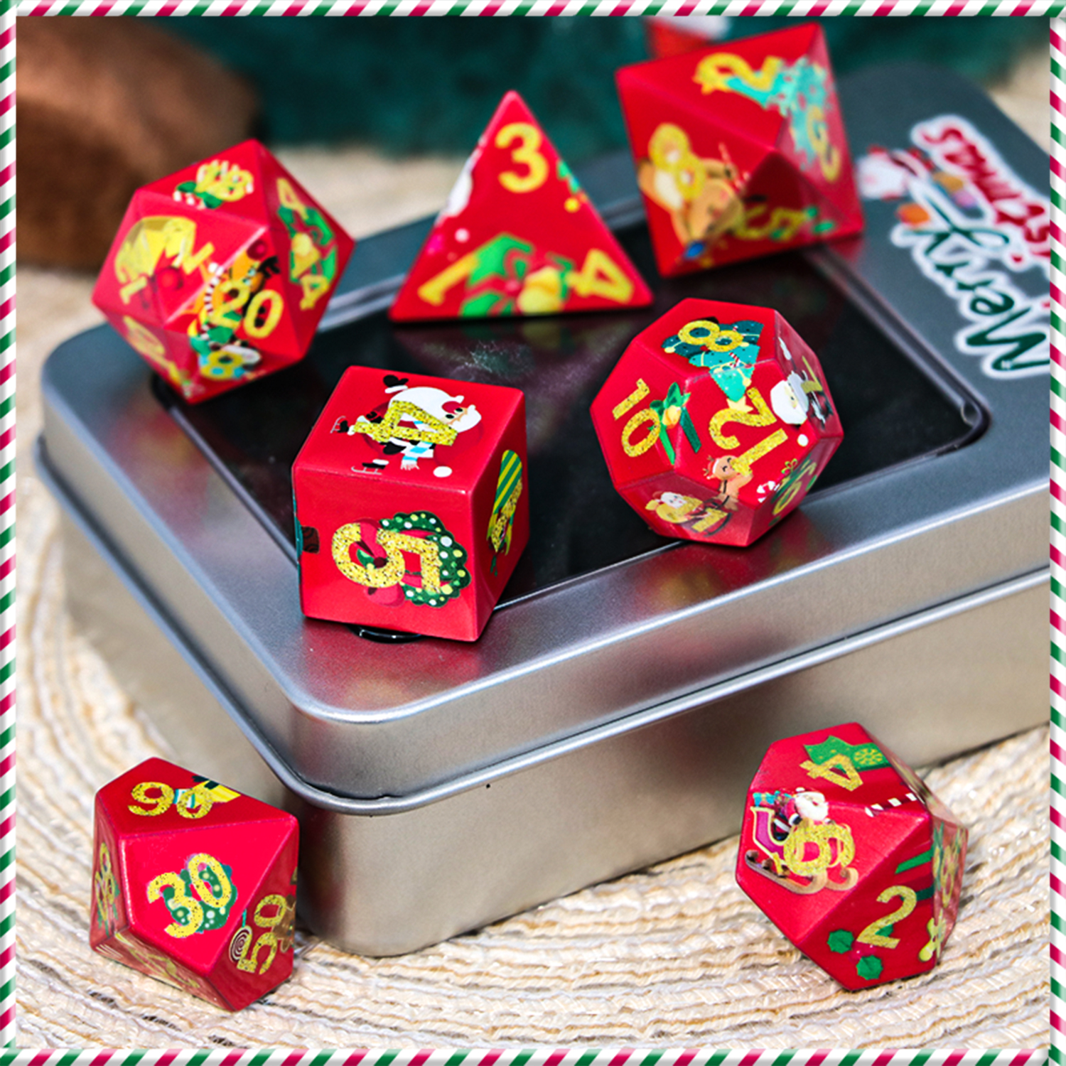 Christmas Dice D20 dice set: E - огляд і ціна Dice Set Polyhedral