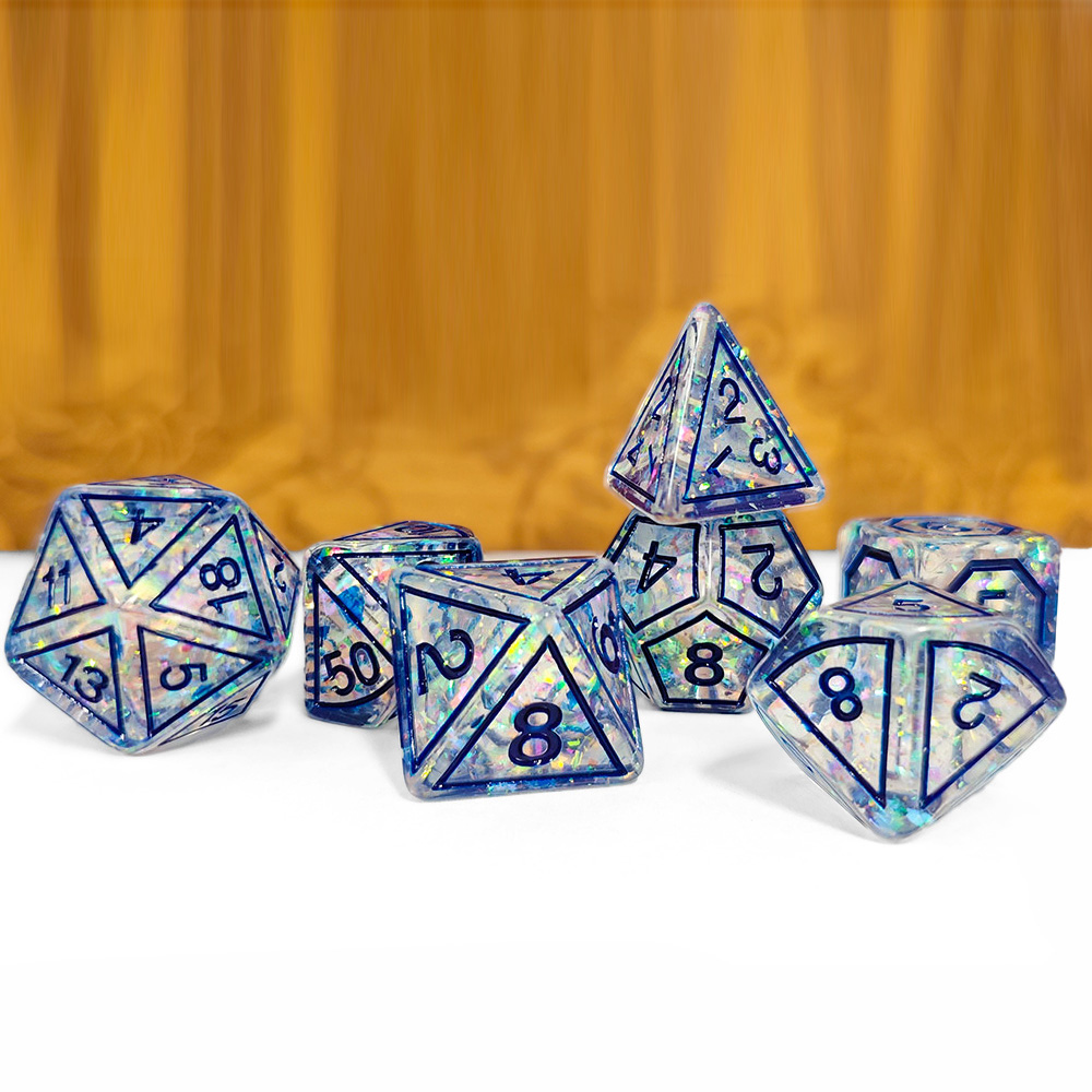DND Custom Blue Magic Stone Tr - огляд і ціна Dice Set Polyhedral