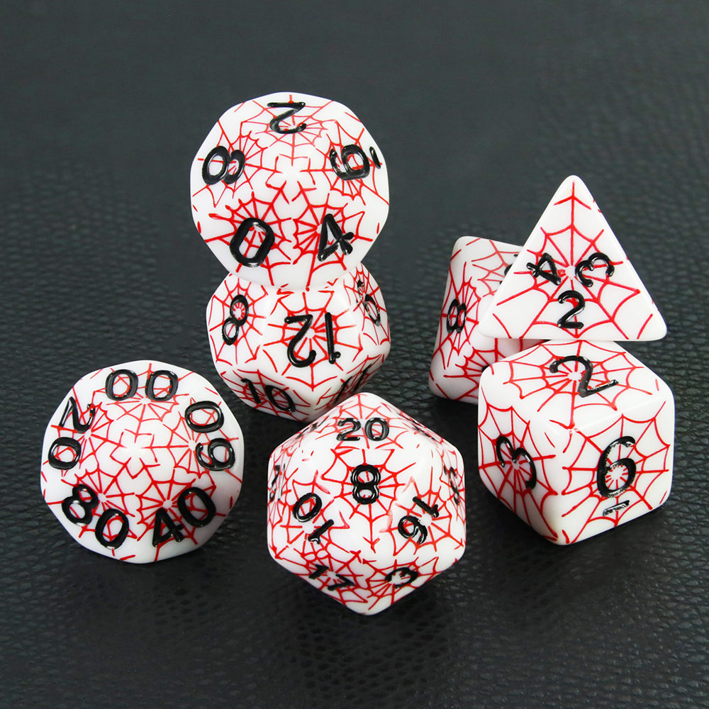 DND Dice Set in Spider Web Des - огляд і ціна Board Game Web