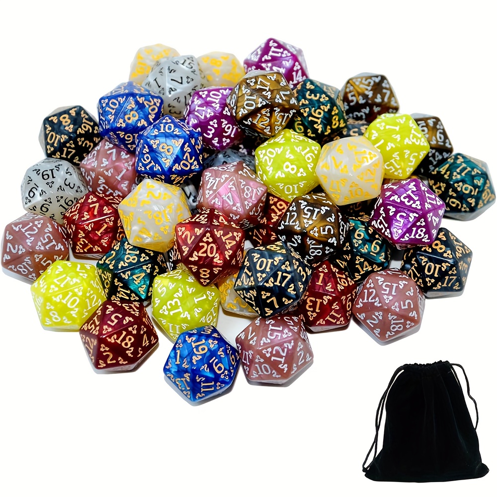 D20 Dice Set Two tone glitter/ - огляд і ціна Dice Set Polyhedral