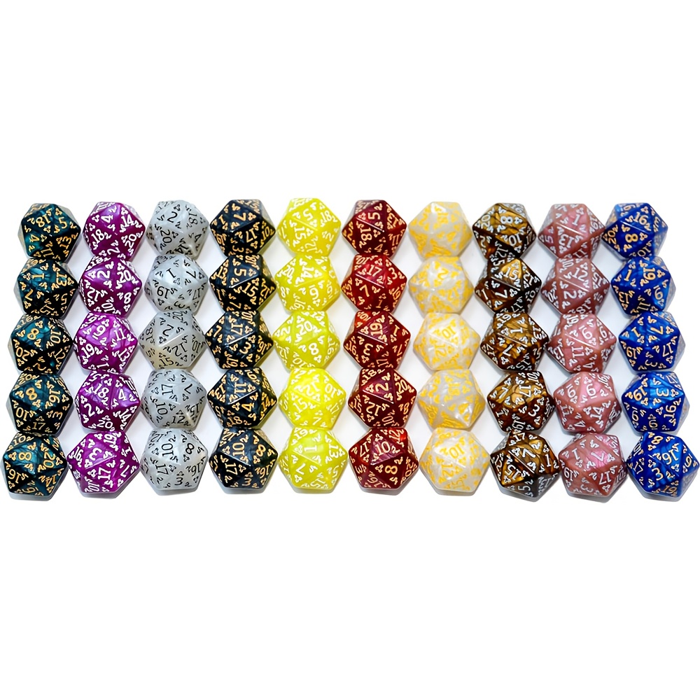 D20 Dice Set Two tone glitter/ - огляд і ціна Dice Set Polyhedral