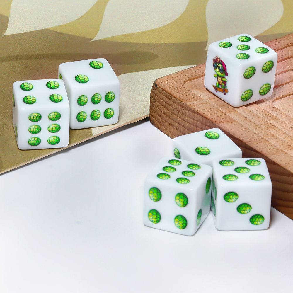 Turtle Themed Dice Set, suitab - огляд і ціна Board Game Dungeons And Dragons
