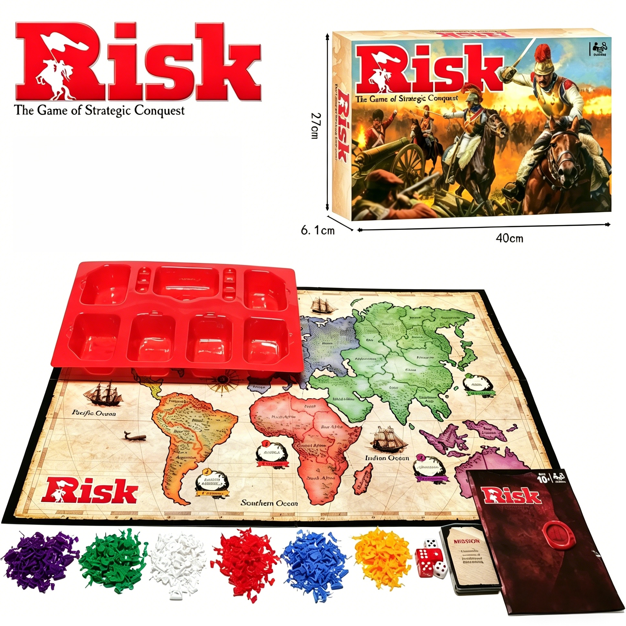 Risk Strategy Board Game - Wor - огляд і ціна Board Game Risk