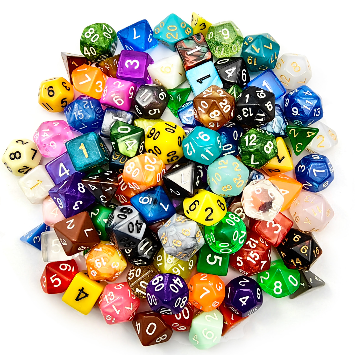 Bescon 100pcs Big Set of Rando - огляд і ціна Dice Set Polyhedral
