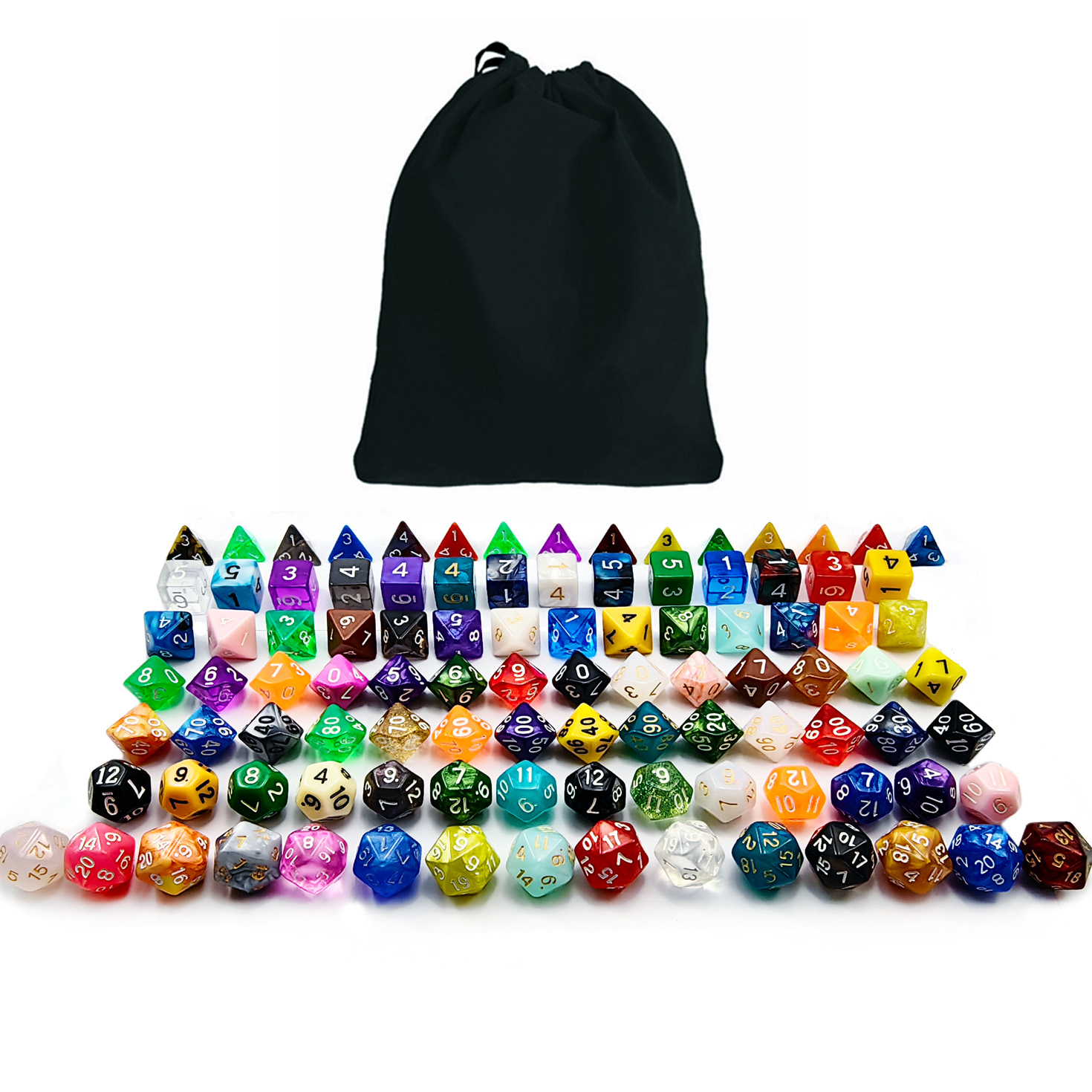 Bescon 100pcs Big Set of Rando - огляд і ціна Dice Set Polyhedral