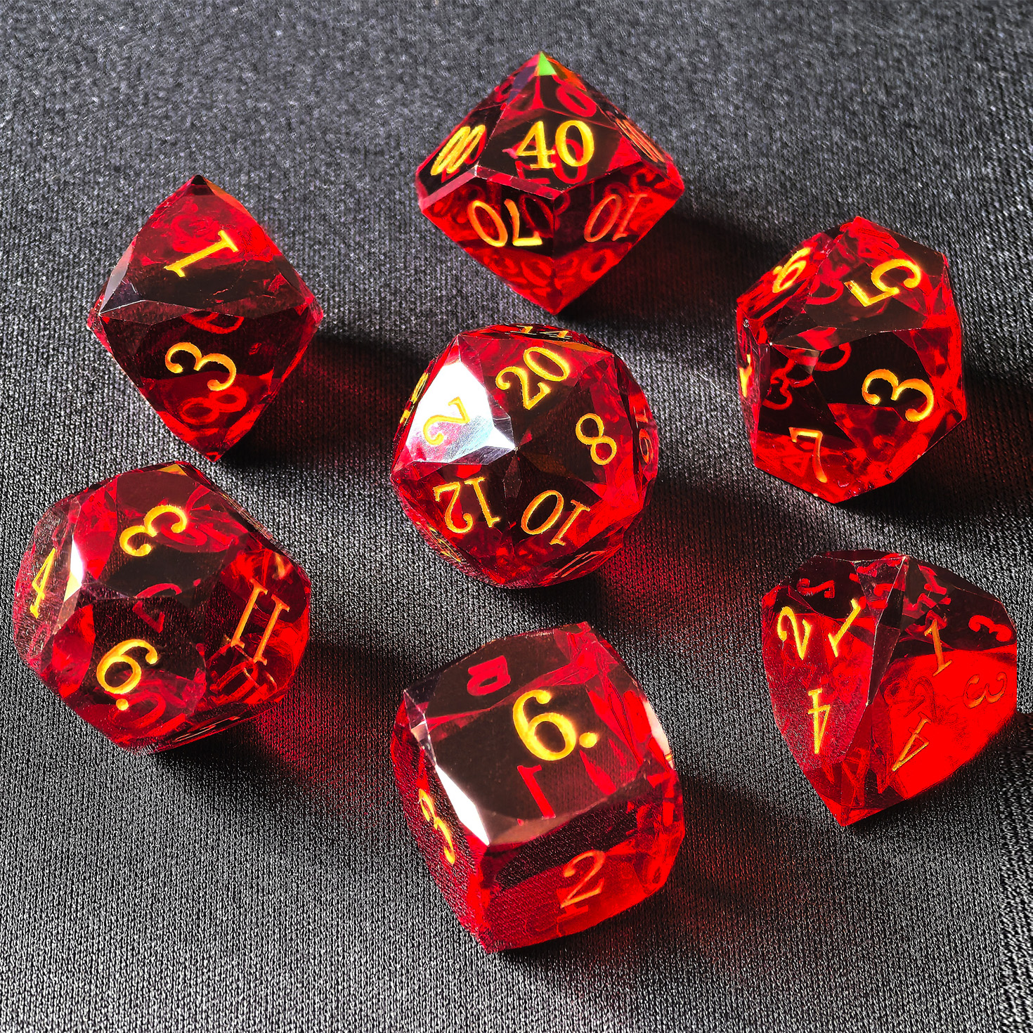 Crystal Multifaceted Polyhedra - огляд і ціна Dice Set Polyhedral