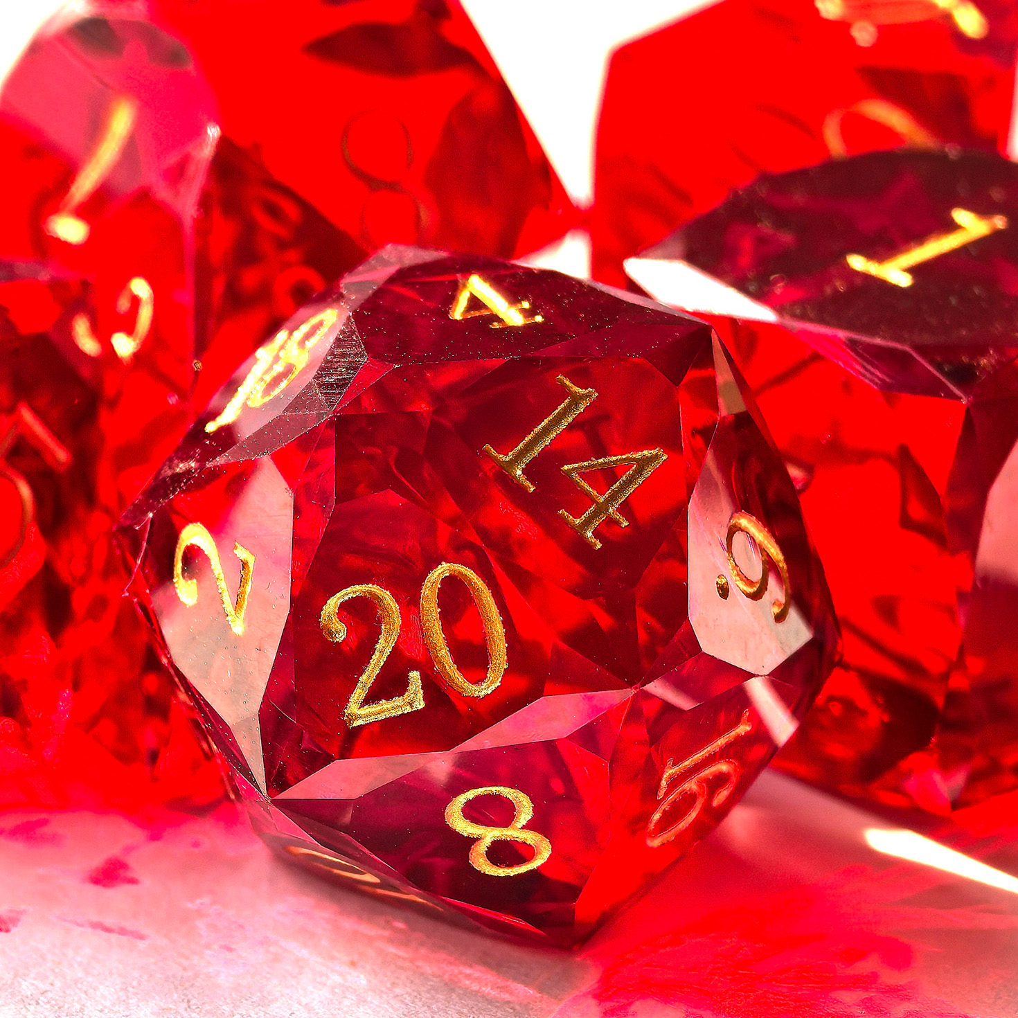 Crystal Multifaceted Polyhedra - огляд і ціна Dice Set Polyhedral