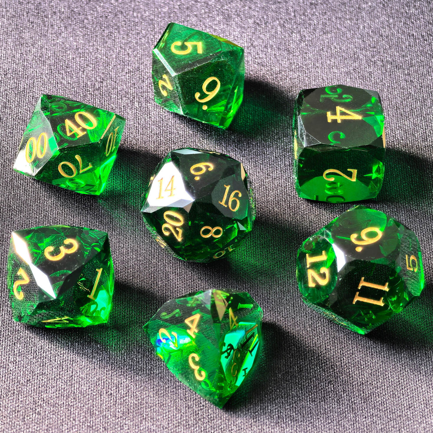 Crystal Multifaceted Polyhedra - огляд і ціна Dice Set Polyhedral