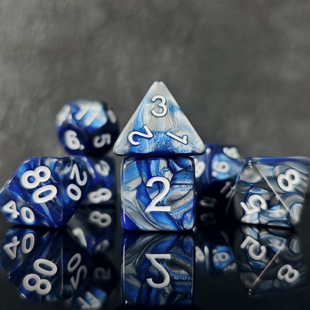 Green-Red Swirl Polyhedral Dic - огляд і ціна Dice Set Polyhedral
