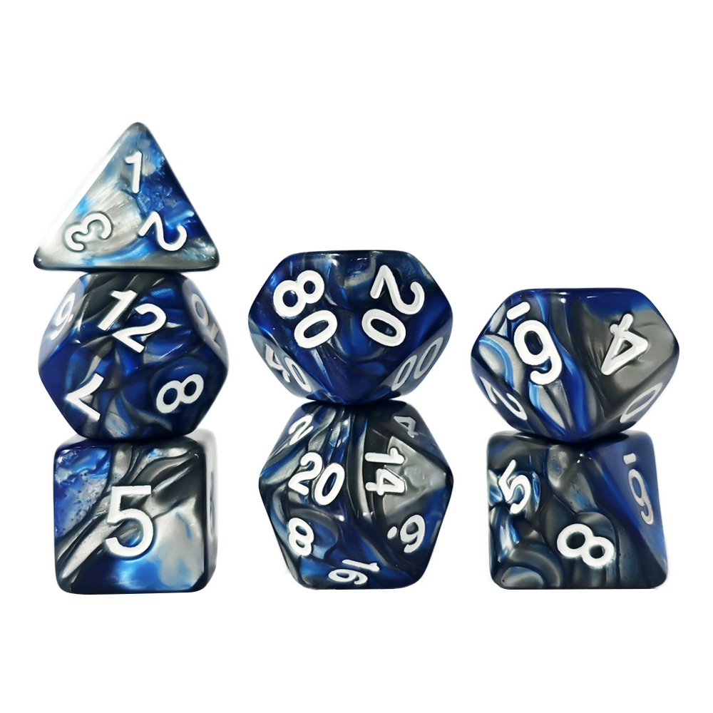 Green-Red Swirl Polyhedral Dic - огляд і ціна Dice Set Polyhedral