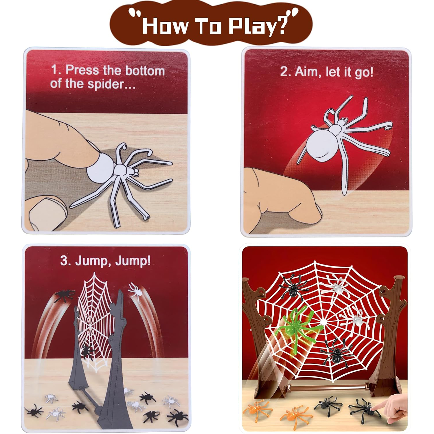 Bouncing Spider Game, Spider W - огляд і ціна Board Game Web