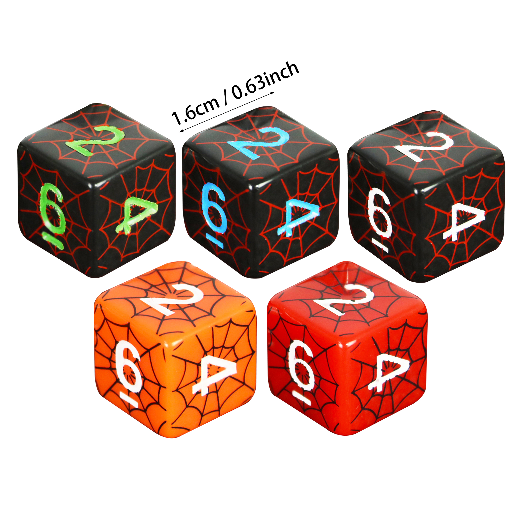 5pcs/set 6 Sided Dice D6 Digit - огляд і ціна Board Game Web