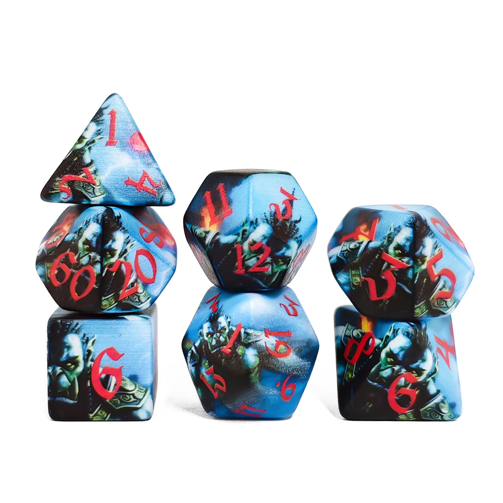 Orc Warrior Polyhedral 7-Piece - огляд і ціна Dice Set Polyhedral