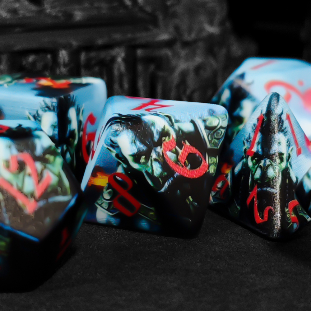 Orc Warrior Polyhedral 7-Piece - огляд і ціна Dice Set Polyhedral