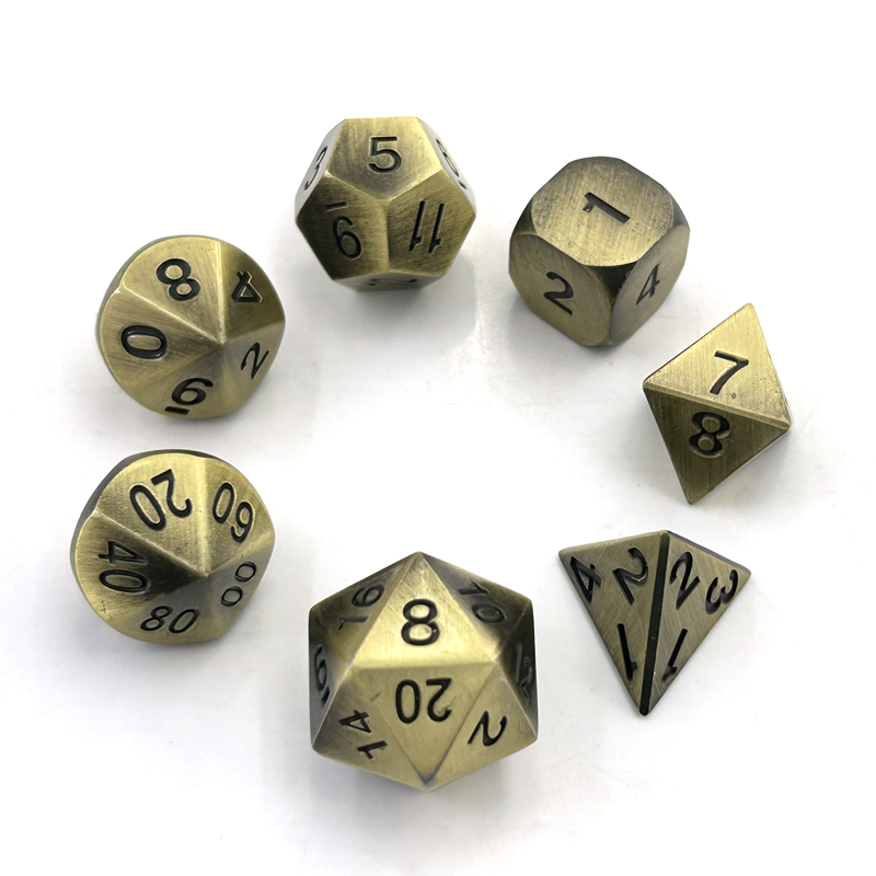 7PCS Metal Polyhedral Dices Se - огляд і ціна Board Game Digital