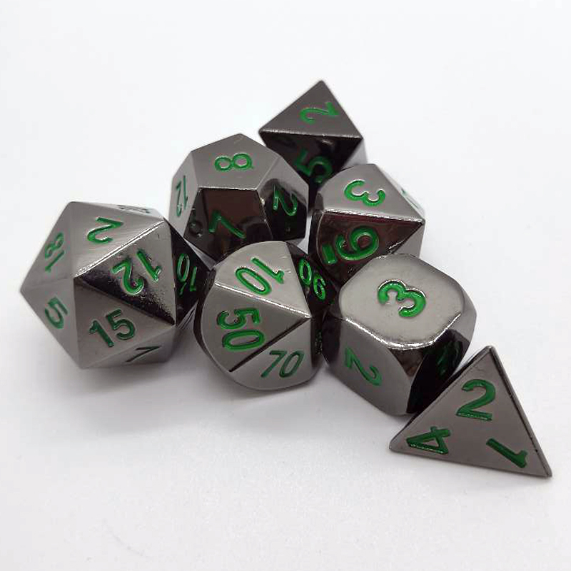 7PCS Metal Polyhedral Dices Se - огляд і ціна Board Game Digital