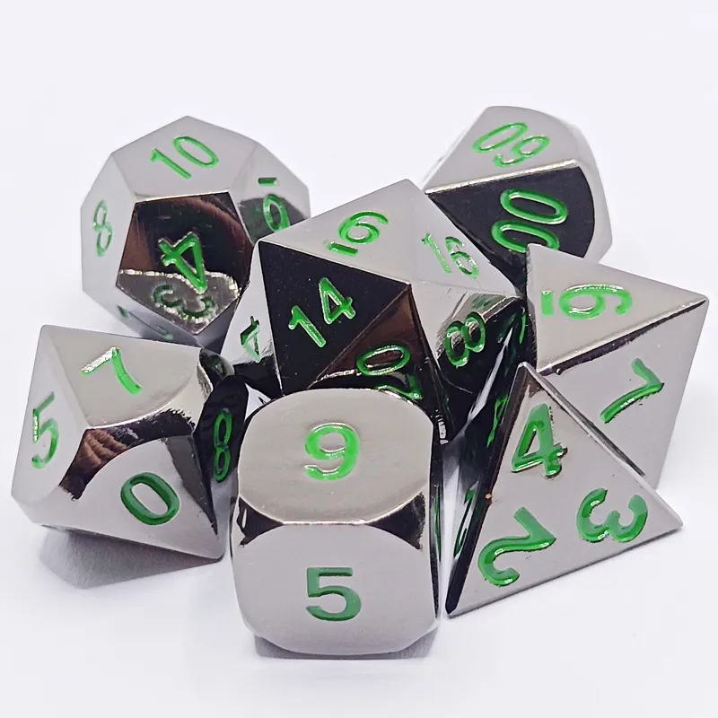 7PCS Metal Polyhedral Dices Se - огляд і ціна Board Game Digital