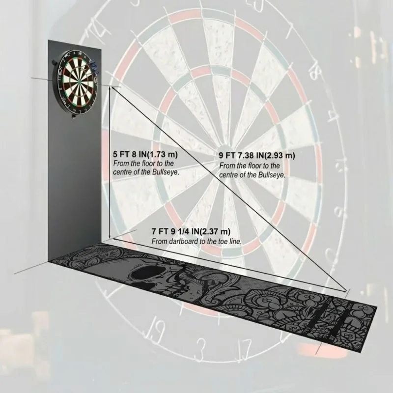 Dart Floor Mat Non Slip Wear R - огляд і ціна Board Game Room