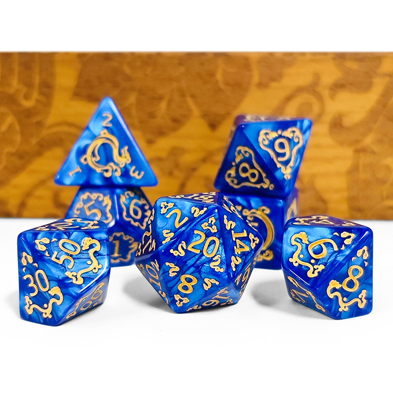7pcs DND Dice 7Pcs/set Dragon  - огляд і ціна Dice Set Polyhedral