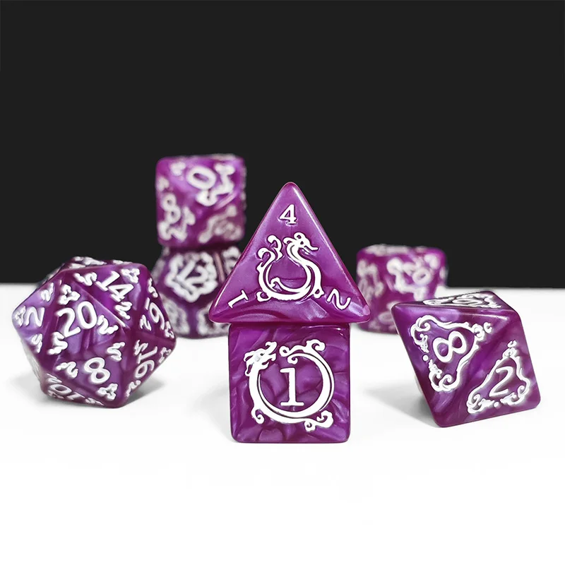 7pcs DND Dice 7Pcs/set Dragon  - огляд і ціна Dice Set Polyhedral
