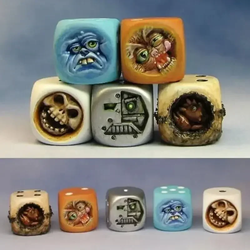 Resin Monster Face Dice Set Ha - огляд і ціна Board Game Dungeons And Dragons