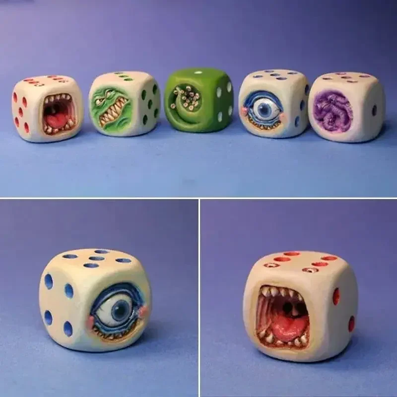 Resin Monster Face Dice Set Ha - огляд і ціна Board Game Dungeons And Dragons