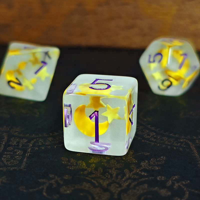 7pcs/set Luminous Polyhedral D - огляд і ціна Dice Set Polyhedral